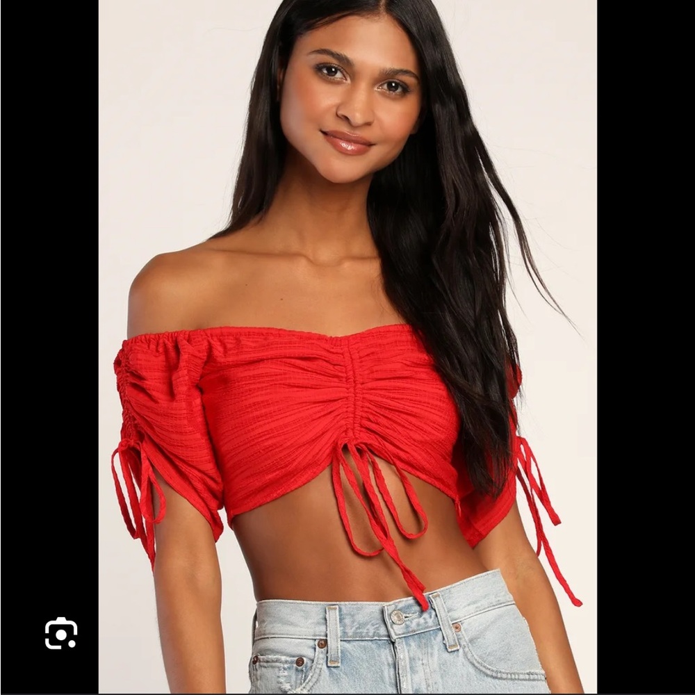 Stylish Red Women's Top